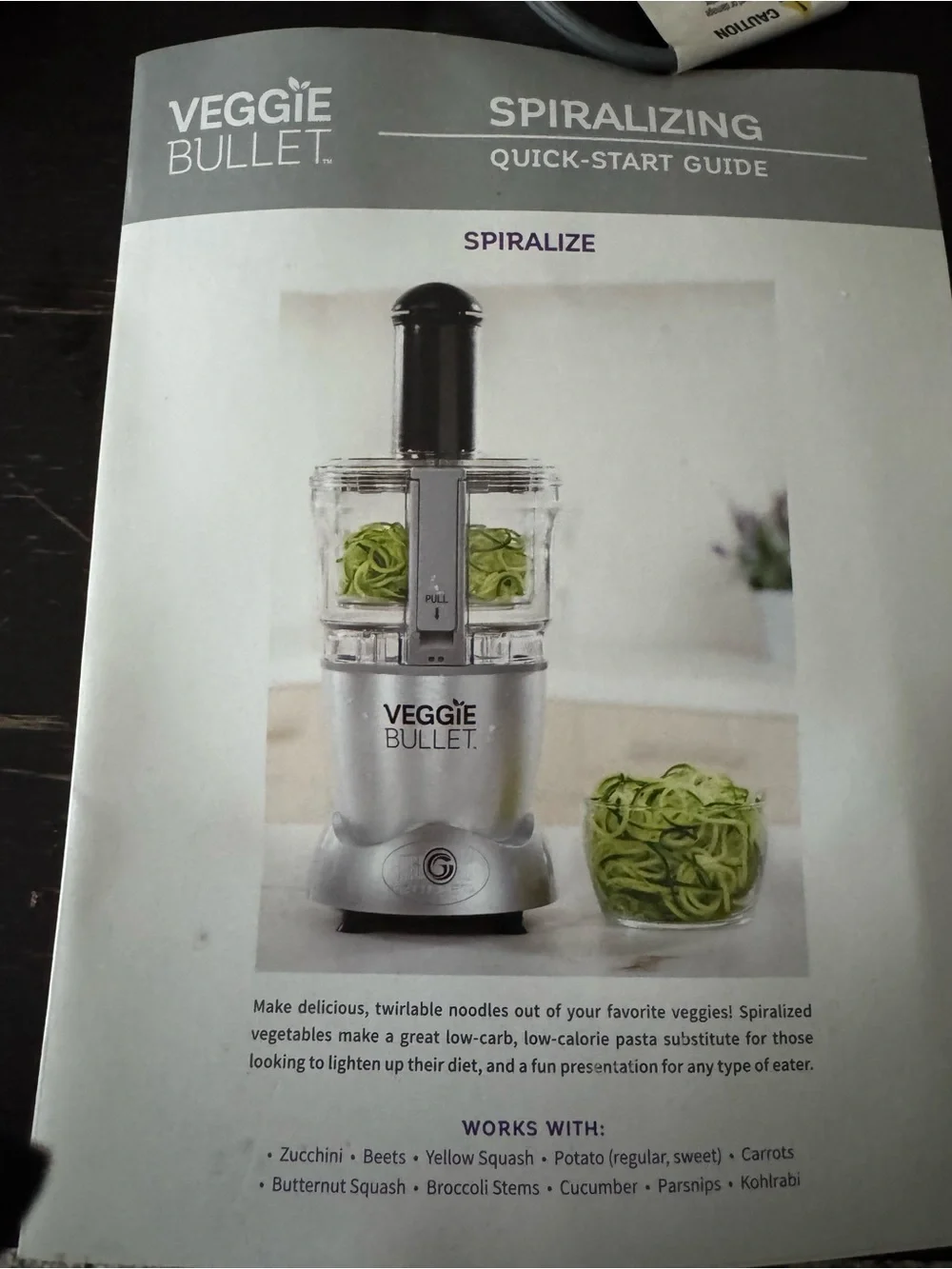 veggie bullet spiralizer Food Processor - Silver with Attachments